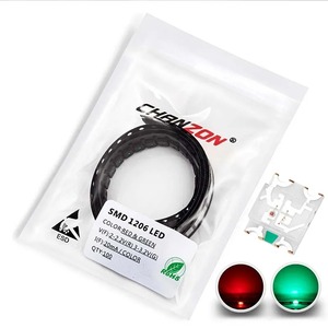100 cái <span class=keywords><strong>1206</strong></span> <span class=keywords><strong>SMD</strong></span> <span class=keywords><strong>LED</strong></span> phát ra Diode Đèn Chip ánh sáng hạt màu đỏ màu xanh lá cây màu vàng màu xanh Bicolor <span class=keywords><strong>RGB</strong></span> nhiều màu chung anode SMT DIY PCB - Product Image 5