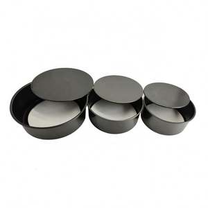 Boîtes <span class=keywords><strong>à</strong></span> gâteau de 6/7/8 pouces <span class=keywords><strong>plat</strong></span> rond profond cuisson poêle <span class=keywords><strong>à</strong></span> frire faire gâteau en mousseline de soie Charlotte avec fond détachable - Product Image 1