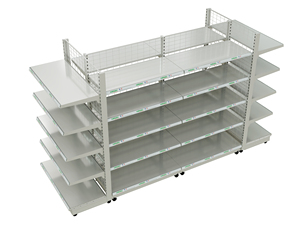 Étagères de supermarché de style européen, design élégant et fin, présentoir en métal pour les magasins d'alimentation et de détail européens modernes - Product Image 2