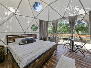 2024 les plus populaires grand espace résistant aux intempéries couleur tente personnalisée dômes géodésiques pour glamping loisirs <span class=keywords><strong>location</strong></span> d'hôtel - Product Image 3