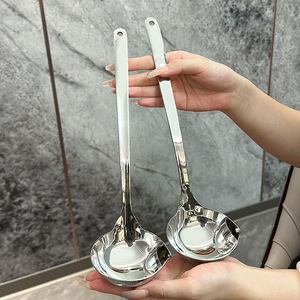 Cuchara para filtrar aceite de acero inoxidable 316, utensilio de cocina con mango largo y grueso para separar sopa, para uso doméstico en ollas calientes - Product Image 3