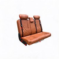 Siège avant inclinable en cuir PU pour voiture, modèle Copper Car Horse 1+1+1, avec boîte magique intégrée pour assise arrière en acier, pour une position entièrement plate