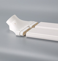 Connecteur de conduit plat pour sortie d'air de CVC, en plastique, pour ventilateur de ventilation d'air frais