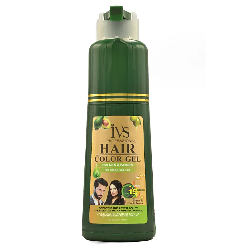 IVS Semi-Permanent Give The Hair Darker Color A Silky And Shinny Look 5 In 1 Hair Color Gel For Hair Dye