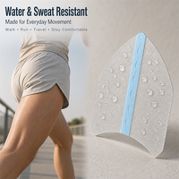 Patchs anti-frottement imperméables pour cuisses, en film PU et gel de silicone, réutilisables et invisibles pour la natation et les sports nautiques