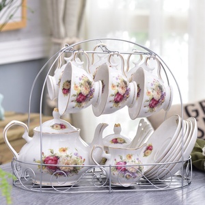 Vente chaude - Ensemble de café et de thé en porcelaine minimaliste et écologique - 15 pièces avec logo personnalisé - Design Albert Royal - Product Image 2