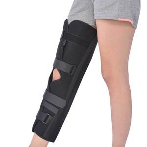 <span class=keywords><strong>Attelle</strong></span> de soutien de jambe complète à trois panneaux, <span class=keywords><strong>attelle</strong></span> de <span class=keywords><strong>genou</strong></span> droite en alliage d'aluminium pour pré-<span class=keywords><strong>genou</strong></span> et postopératoire et blessure - Product Image 2