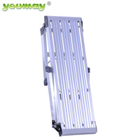 Plateforme de travail en aluminium, grande taille, marchepied pliable, banc de travail portable avec tapis antidérapant, capacité de 225 livres, robuste