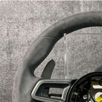 Volant en microfibre suédée carbone pour Porsche 911 991 992 718 Boxster Cayman Macan Cayenne Panamera 971 Tous les modèles Porsche