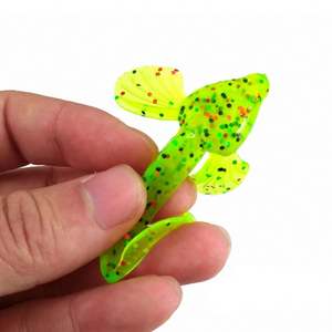 Échantillons gratuits 10cm 4.5g 6 pièces/sac appâts en silicone en plastique souple ver de pêche leurre souple artificiel <span class=keywords><strong>Gulp</strong></span> Zman leurres - Product Image 4