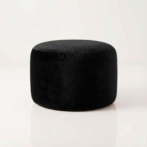 Kosiproducts Velvet Beanbag Ottoman Footstool <strong>Pouf</strong> Chair Pouffe Soft Luxury Home Furniture Polyester (Black 35x35x25) - Product Image 3