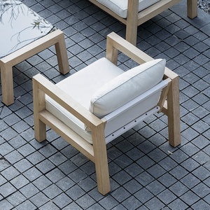 Juego de Sofás para Exteriores J&M, Estructura de Aluminio, Asientos de Tela, Diseño Tropical Ecológico para Jardín, Terraza, Villa, Sala de Estar, Parque - Product Image 5