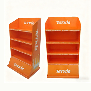 Tùy chỉnh có thể gập lại thân thiện với môi tông siêu thị sản phẩm hiển thị sàn đứng - Product Image 1