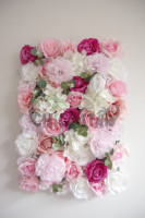 Haute qualité 3D suspendu grand décor de jardin de mariage jaune en soie livraison gratuite en gros panneau mural floral artificiel réaliste