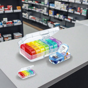 Dagelijks Gebruik Draagbare 7 Dagen Regenboog Medicine <span class=keywords><strong>Pil</strong></span> Container Plastic Mini Am Pm <span class=keywords><strong>2</strong></span> Compartiment <span class=keywords><strong>Pil</strong></span> Organizer - Product Image 4