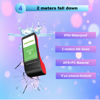 Terminal de point de vente portable Android AIXW avec imprimante de reçus 58mm Caméra 5 millions de pixels Lecteur de codes à barres 1D et 2D Acheter Vente POS