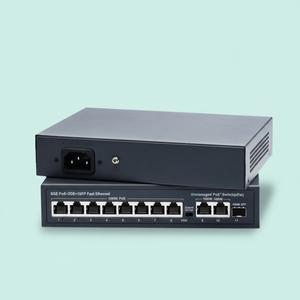 Unmanaged Metal Case 4 Ports IEEE802.3Af/At Standard Gigabit <b>PoE</b> <b>Switch</b> VLAN Support 65W Power Supply 100m/250m Transmission - Product Image 1
