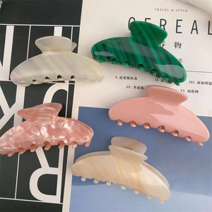 WoW Sheila 4" 10cm LOGO PERSONALIZZATO Ingrosso Fermagli per capelli grandi in acetato di cellulosa, Mollette a becco d'anatra, Accessori per capelli di tendenza - Product Image 6