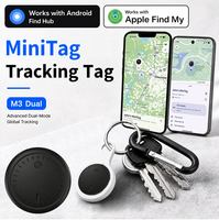Traceur compact de taille pièce pour collier de chat, compatible iOS et Android, avec fonction Localiser, autonomie de 365 jours, pour personnes ayant tendance à oublier, carte intelligente