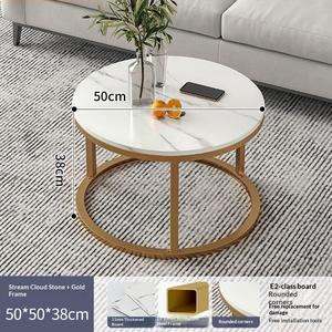 <span class=keywords><strong>Tavolino</strong></span> da Caffè Moderno Minimalista con Struttura in Metallo, Design Salvaspazio di Lusso Leggero, Facile Montaggio per Villa - Product Image 5