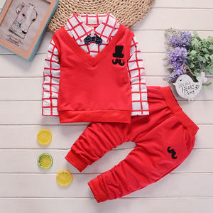 Vente en gros de vêtements pour bébés garçons printemps-automne, ensembles de vêtements pour enfants - Product Image 3