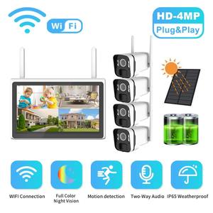 Kit NVR WIFI con 4 Cámaras Inalámbricas con Batería Solar, 4MP, 4 Canales, Sistema de Seguridad CCTV para el Hogar - Product Image 3