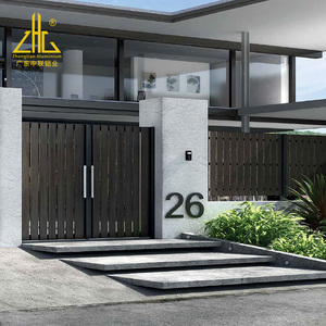 Clôture de jardin en aluminium écologique moderne ZHONGLIAN, <span class=keywords><strong>pour</strong></span> maisons, clôture en aluminium à lames <span class=keywords><strong>verticales</strong></span>, clôture en aluminium à lattes - Product Image 3