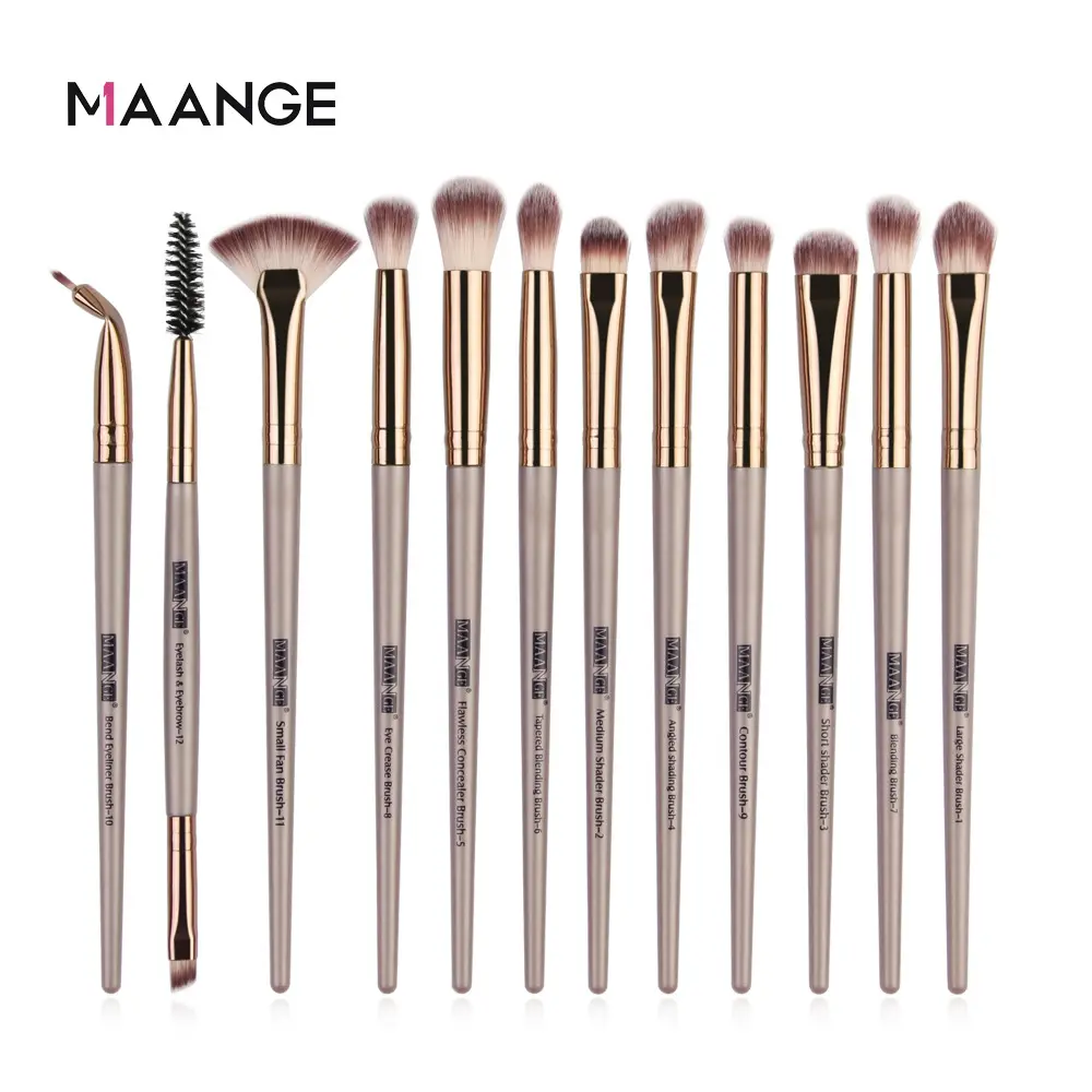 hot! 12pcs eye makeup brush set brush eyeshadow eyebrow lips makeup brushes set makeup tools