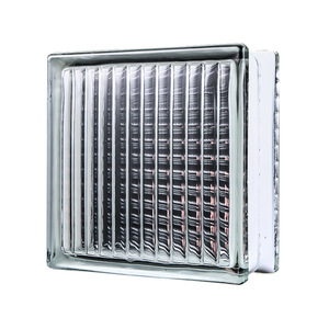 Briques <span class=keywords><strong>de</strong></span> <span class=keywords><strong>verre</strong></span> creuses <span class=keywords><strong>de</strong></span> 80 mm d'épaisseur, modernes, transparentes, étanches, insonorisées, isolantes thermiquement, pour cloison d'entrée, chambre et salon - Product Image 1