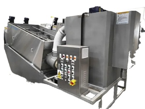 جهاز تجفيف الحمأة المتنقل الأوتوماتيكي بالكامل من الفولاذ المقاوم للصدأ مع علبة تروس ومحرك 3000 لتر/ساعة 5 كيلوواط - Product Image 4