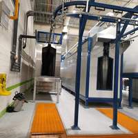 Four de séchage et de polymérisation automatique pour ligne de production de revêtement en poudre électrostatique pour armoires à outils métalliques – Haute efficacité, faible consommation