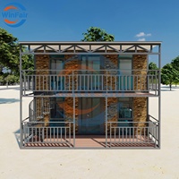 Maison conteneur préfabriquée portable à deux étages WinFair Japan à prix compétitif pour logement d'appoint / maison d'hôtes / éco-lodge