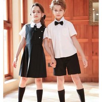 Vente en gros d'uniformes d'été classiques à la mode pour enfants, ensemble de chorales scolaires pour garçons et filles