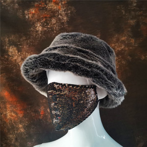 Mode Kunst pelz Eimer Hüte für Frauen Winter Warm Big Kunst pelz Fluffy Plüsch Fischer Kappen Outdoor Ski <span class=keywords><strong>Panama</strong></span> - Product Image 5