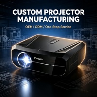 Projecteur Android 40W à double haut-parleur, 1900 ANSI, prise en charge 4K, objectif électrique, mise au point automatique TOF, portable, objectif 7 couches, garantie 1 an