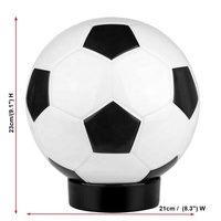 Urne funéraire en céramique en forme de ballon de football noir et blanc, fabrication directe d'usine Qianrui, OEM ODM, avec plaque commémorative pour les maisons funéraires