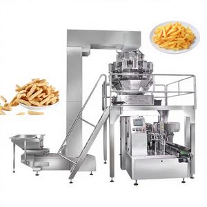 Machine d'emballage automatique multi-têtes pour sachets de snacks et de noix avec alimentation par convoyeur - Product Image 1