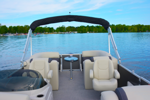 เรือปาร์ตี้อลูมิเนียม FRP Pontoon Boat สำหรับครอบครัว ปี 2024 พร้อมเครื่องยนต์ งานเชื่อมคุณภาพสูง ลดราคาพิเศษ - Product Image 5