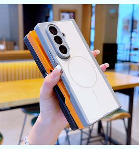 Bumper Matte Foldable Magnetic <b>Phone</b> case for Samsung Z Fold 8 ultra 7 6 TriFold 5 Frosted Lines Magnet Screen Back Cover 2026 - Product Image 6