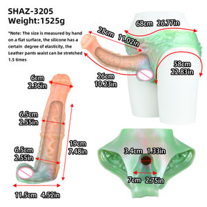 2025 Новый 7,5 фаллоимитатор с ремешком на полых штанах, эластичные секс-игрушки для женщин, лесбийских тренировок - Product Image 3