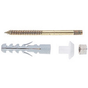 4 viti di fissaggio in ottone da 6x76 mm per WC e bidet - Product Image 1