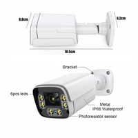 Réseau audio bidirectionnel 4k 8mp caméra wifi bullet extérieure étanche couleur prise en charge de l'emplacement pour carte TF