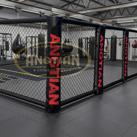 ANGTIAN vente en gros d'équipement de boxe rail multifonctionnel sacs lourds cage mma ring de boxe avec panneau