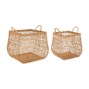 Woven Rattan Laundry <b>Basket</b> Rectangle Washable Storage <b>Basket</b> For Clothing Organizer - Product Image 5