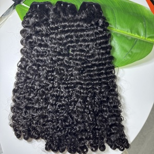 Livraison directe paquets birmans bouclés à double trame paquets de cheveux humains naturels non traités de qualité supérieure à donneur unique - Product Image 3