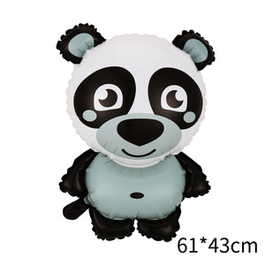 Ballon en aluminium animaux de dessin animé mignon, motifs Panda, <span class=keywords><strong>Castor</strong></span>, Crocodile, Éléphant, Pingouin, Lapin, pour décoration de fête d'anniversaire et Journée des enfants - Product Image 4