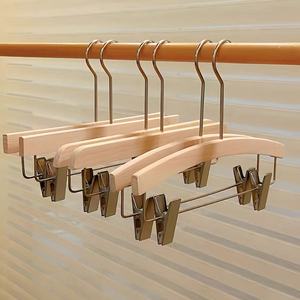 Premium Wooden Velvet Hanger Durable Suit Coat Cleaning Bag Hanger with Custom Logo Wood Hangers - Product Image 1