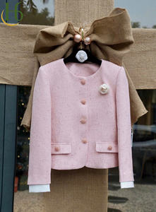 Chaqueta de Tweed de Alta Calidad para Mujer, Hecha en Vietnam, Antiarrugas, Estilo Elegante, Cuello Redondo, Tipo de Tela Tweed, Servicio OEM - Product Image 6