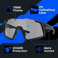 Lunettes de sport, lunettes de cyclisme, lunettes de soleil pour hommes et femmes, lunettes de soleil pour le cyclisme en plein air