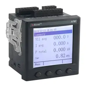 Medidor elétrico inteligente acrel apm800, com tempo real e exigência máxima de i, p, q, s (com tempo)